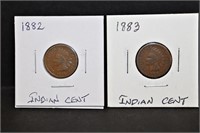 1882 & 1883 Indian Cents