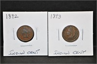1892 & 1893 Indian Cents