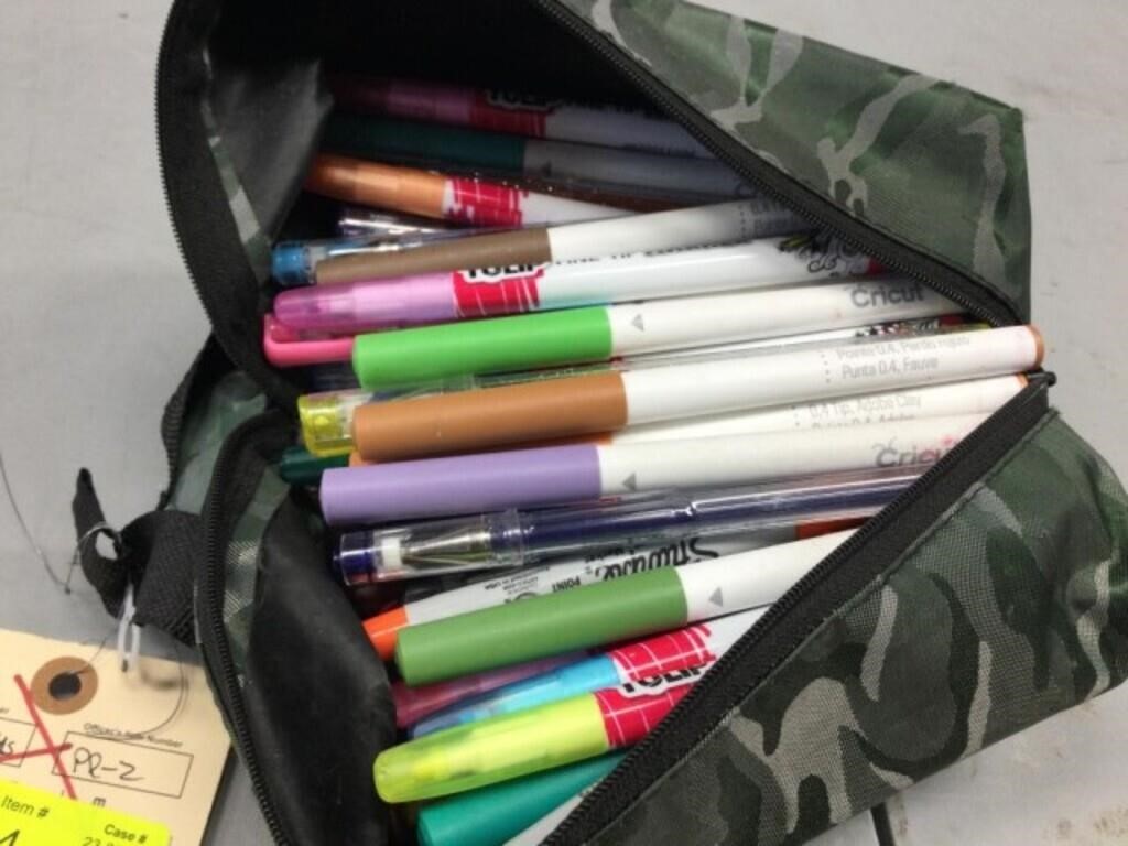 BAG FULL OF  MARKERS