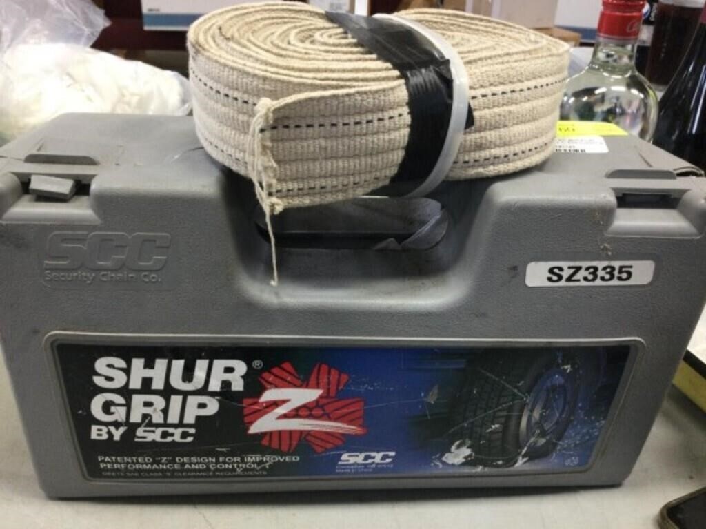 TIRE CABLES AND TOW STRAP