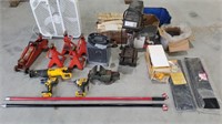 Drill Press, Heater, Vice, Jack, Stands, Misc.