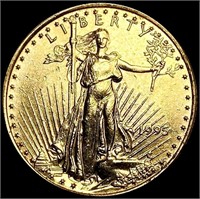 1995 US 1/4oz Gold $10 Eagle GEM BU