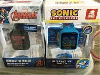 NEW!  AVENGERS & SONIC INTERACTIVE WATCHES