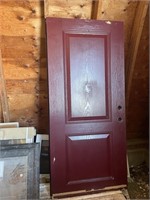 Door - One side painted Maroon