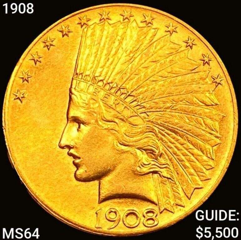 1908 $10 Gold Eagle