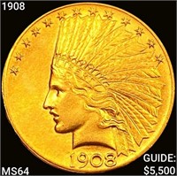 1908 $10 Gold Eagle