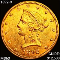 1892-O $10 Gold Eagle