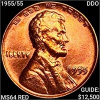 1955/55 DDO Wheat Cent