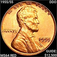 1955/55 DDO Wheat Cent