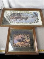 Pabst blue ribbon mirrored wildlife collection