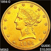 1894-O $10 Gold Eagle