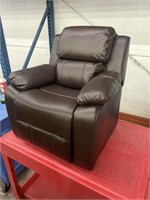 New (opened box) brown kids recliner with armrest