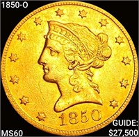 1850-O $10 Gold Eagle