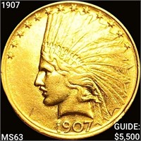 1907 $10 Gold Eagle