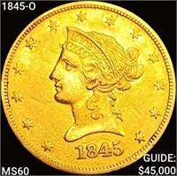 1845-O $10 Gold Eagle