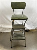 Vintage Cosco green step stool