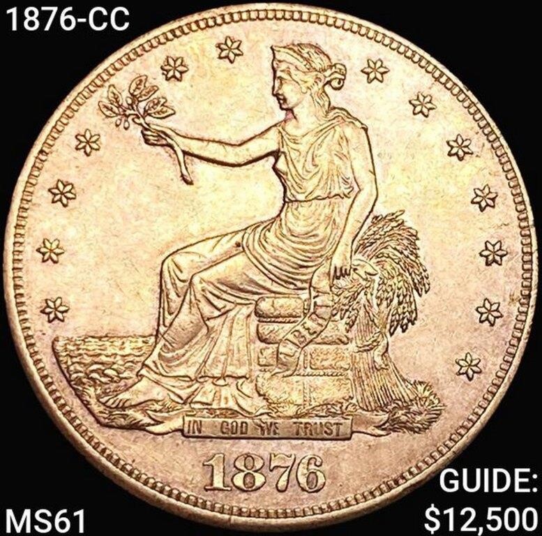 1876-CC Silver Trade Dollar
