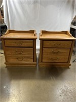 Wood nightstands. Set of 2. 26 x 16 x 24