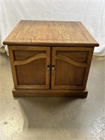 Wooden end table. 26 x 26 x 20.