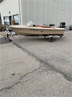 Duo Mariner project boat, trailer and 50hp