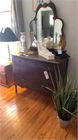 Three Drawer Chest with Mirror