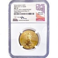 2016 US .50oz Gold $25 Eagle NGC MS70 1st Issue