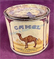 Camel cigarette tin