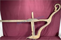 Early primitive wooden plow