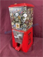 $.25 vending machine with bottle caps