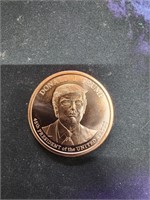 .999 Fine Copper Troy Ounce Trump Coin