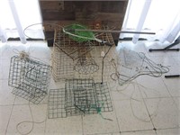 LOT OF CRAB TRAPS AND OTHER