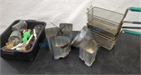 Commercial kitchen fry baskets and miscellaneous