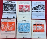 6 ADVANCED DUNGEONS & DRAGON D&D BOOKS 1978 RARE