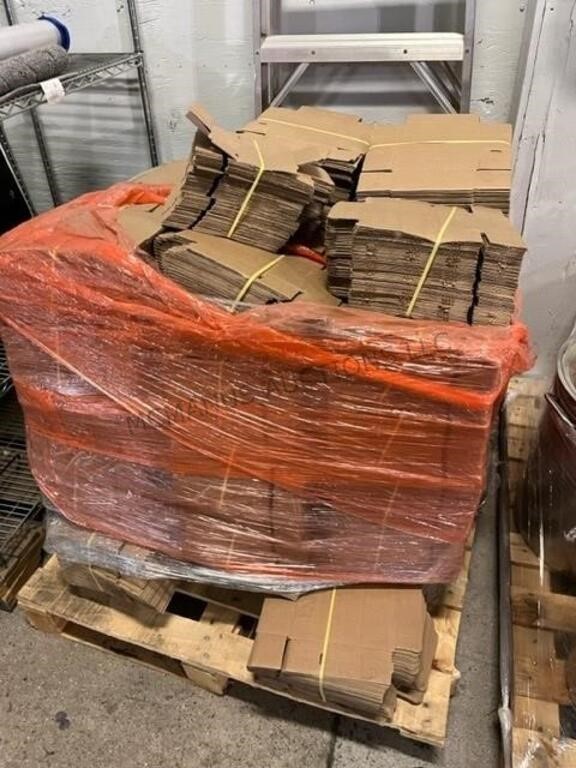 Pallet of foldable boxes
