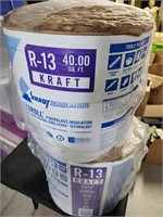 Lot of 2 Knauf Insulation Ecoroll Kraft R-13