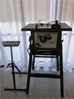 CHICAGO ELECTRIC 10" TABLE SAW & ROLLER STAND