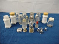 Assorted Glass S&P and Spice Bottles