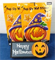 Halloween Pop-up Wall Stickers & Sign