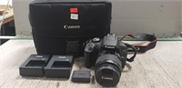 Canon Digital Camera w/ (1) Battery, (2) Chargers