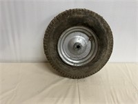 Wheelbarrow tire and wheel