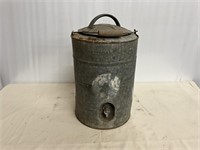 Vintage metal water can – 19 inches tall