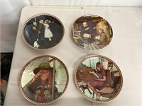 4 Edwin M. Knowles collector plates