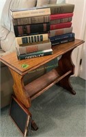 Oakside Table, Books. 26x12x24. World Travel, The