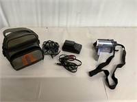 Panasonic mini camcorder w/battery charger, cords