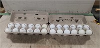 24 Golf Balls (12 Noodle & 12 Bridgestone)