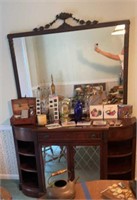 Mahogany Console Table. Items On Top Not