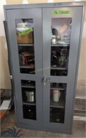 Uline Metal Cabinet With Key 36x18x72. In The