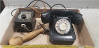 Vintage Rotary Phone, American Flyer Transformer