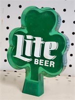 Miller Lite Shamrock Acrylic Beer Tap