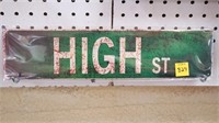 High Street Tin Sign, SEALED